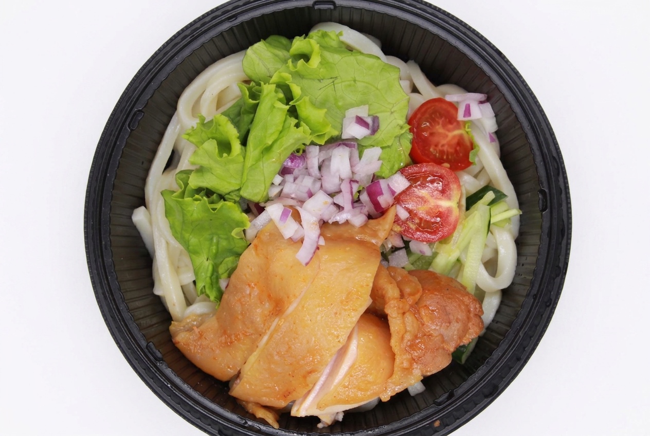 【冷】ピリ辛よだれ鶏のゴマだれうどん