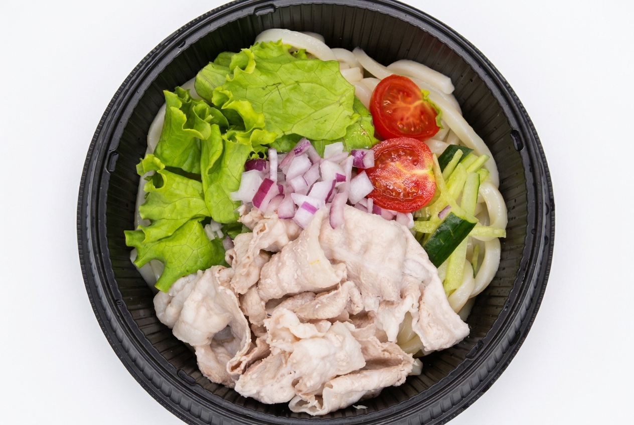 【冷】豚しゃぶのゴマだれサラダうどん