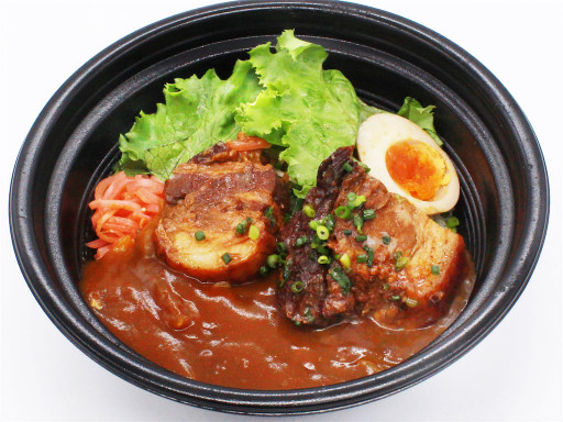 お蕎麦屋さんのカレー煮込み！【豚角煮】