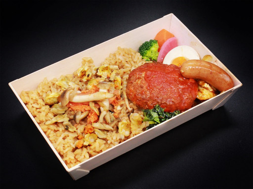 鮭と茸のあさり飯【ミックスグリル】